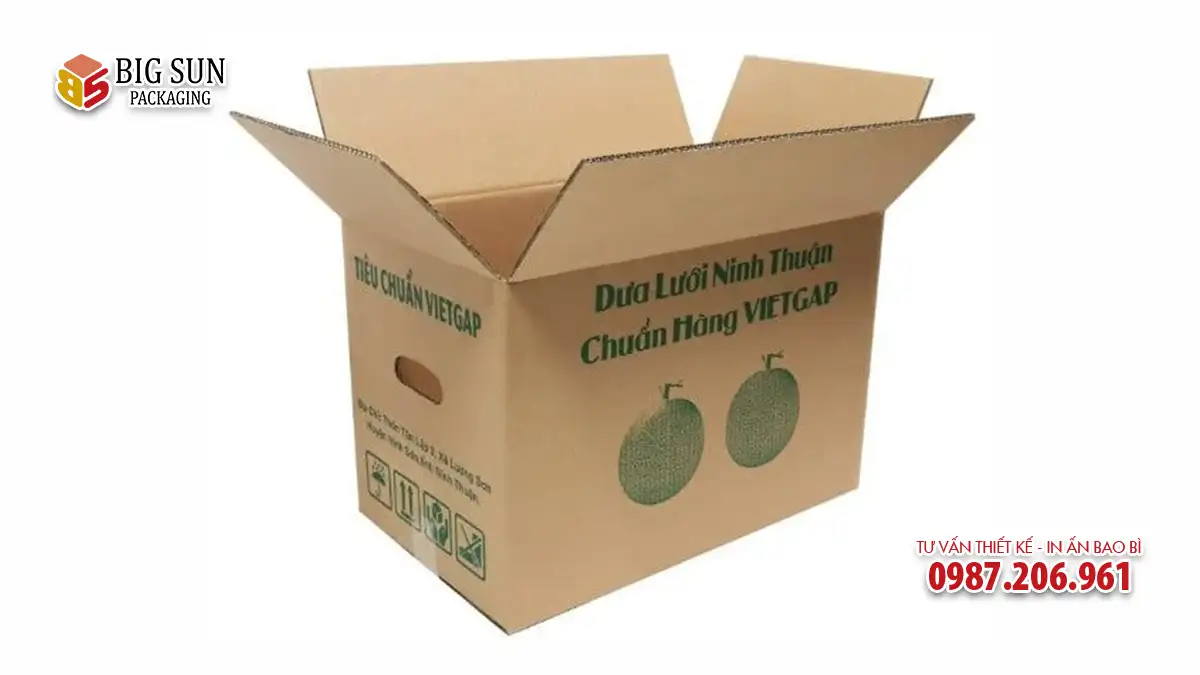 Thùng carton dưa lưới Ninh Thuận