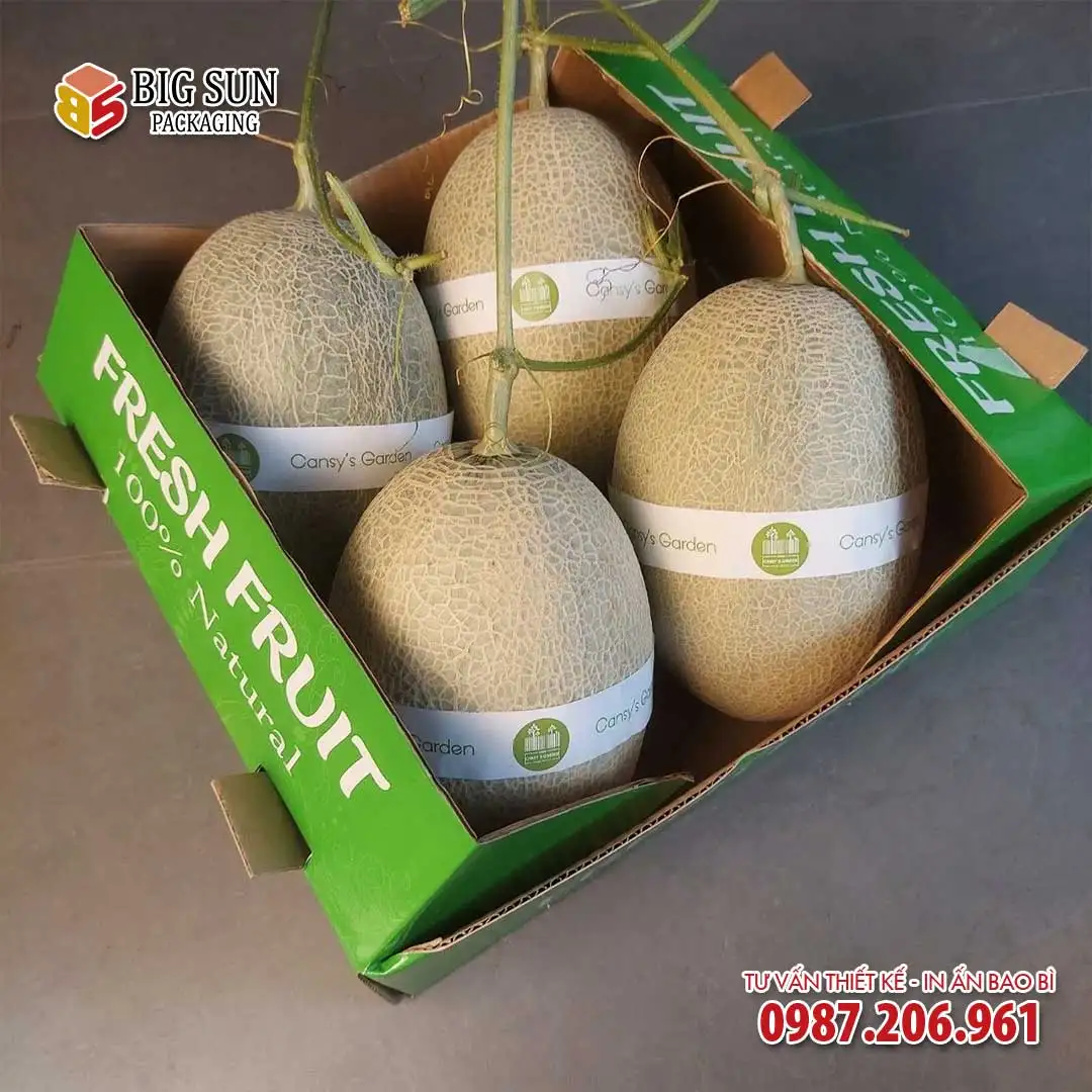 Thùng đựng dưa lưới xuất khẩu