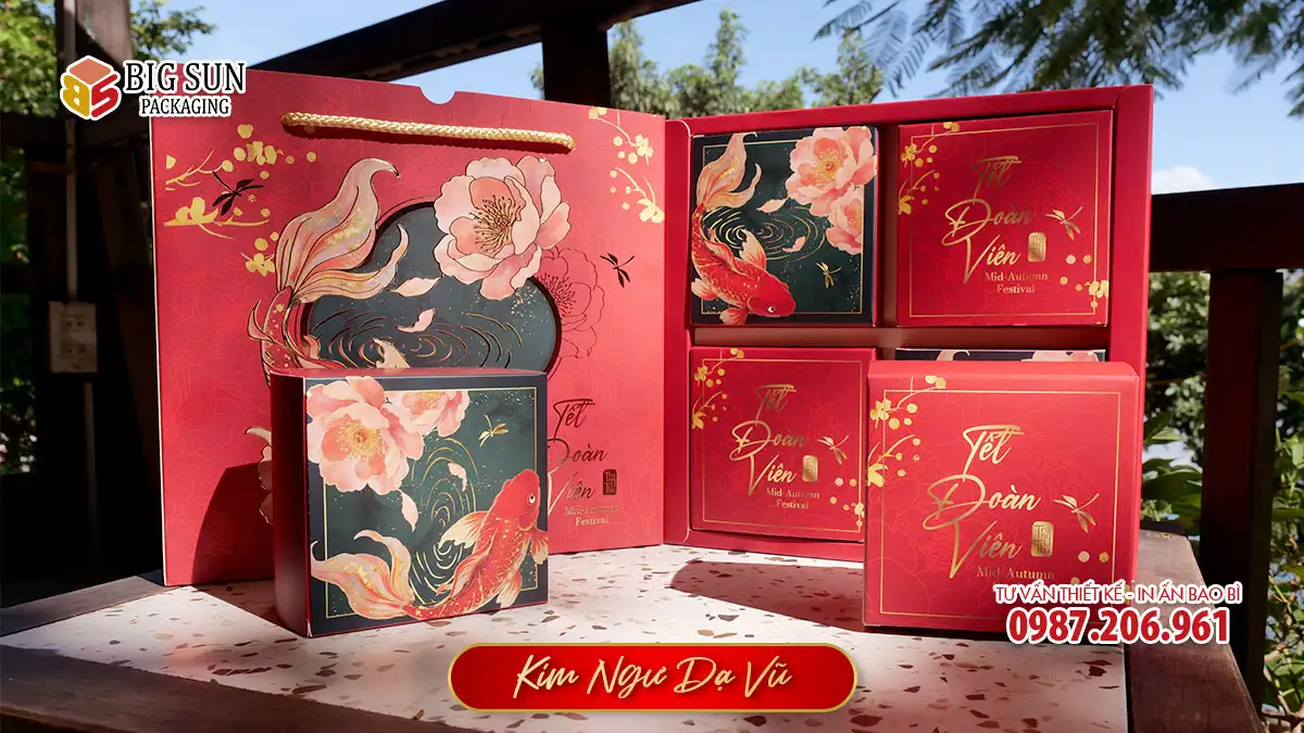 Hộp trung thu cao cấp 2025 Kim Ngư Dạ Vũ