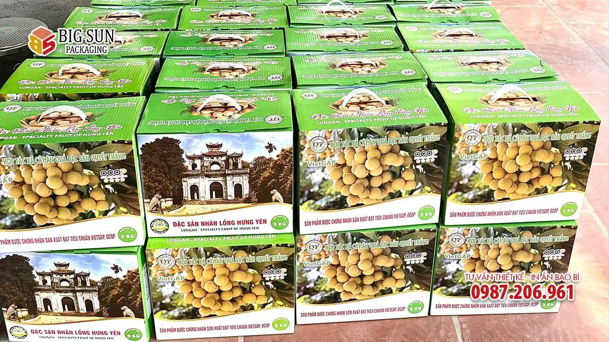 thùng đựng nhãn lồng đặc sản Hưng Yên