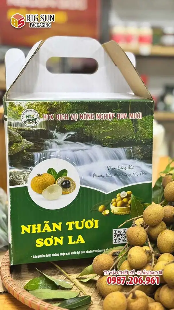 Thùng carton nhãn tươi Sơn La