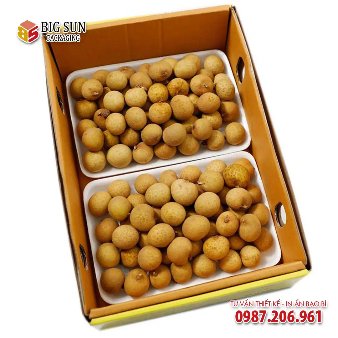 Thùng carton đựng khay nhãn