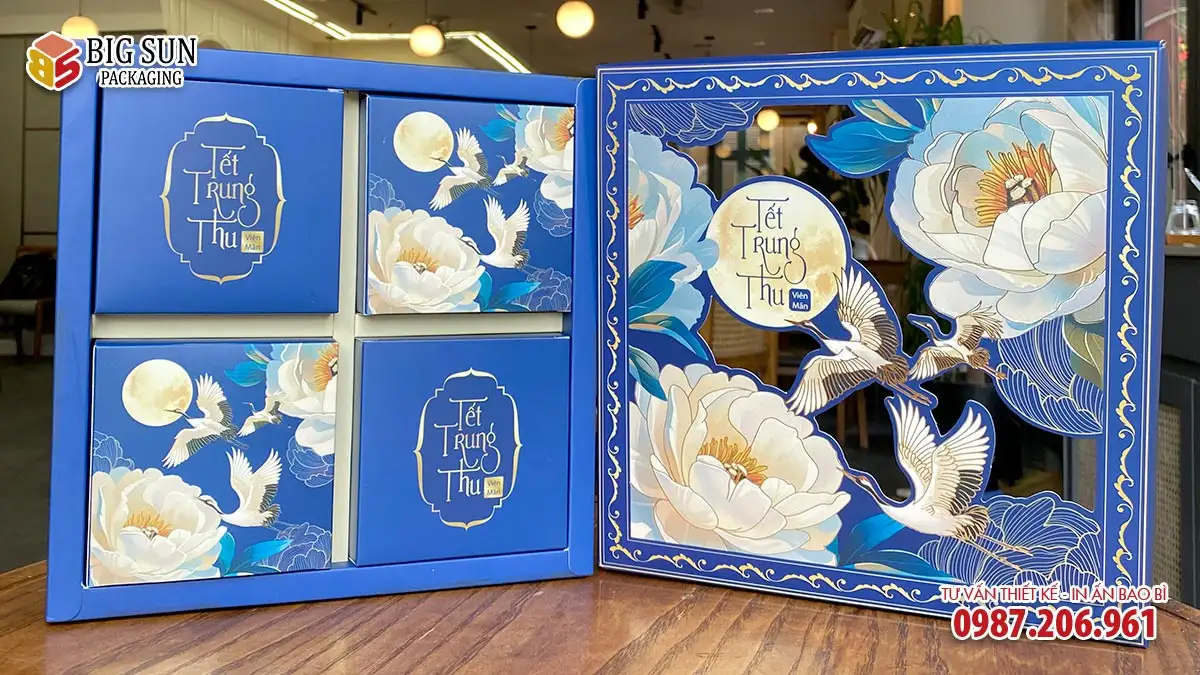 hộp bánh trung thu Bạch Liên Minh Nguyệt