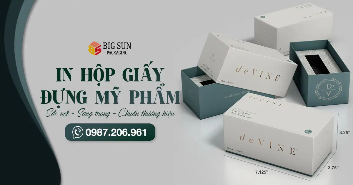 Dịch vụ in hộp giấy đựng mỹ phẩm