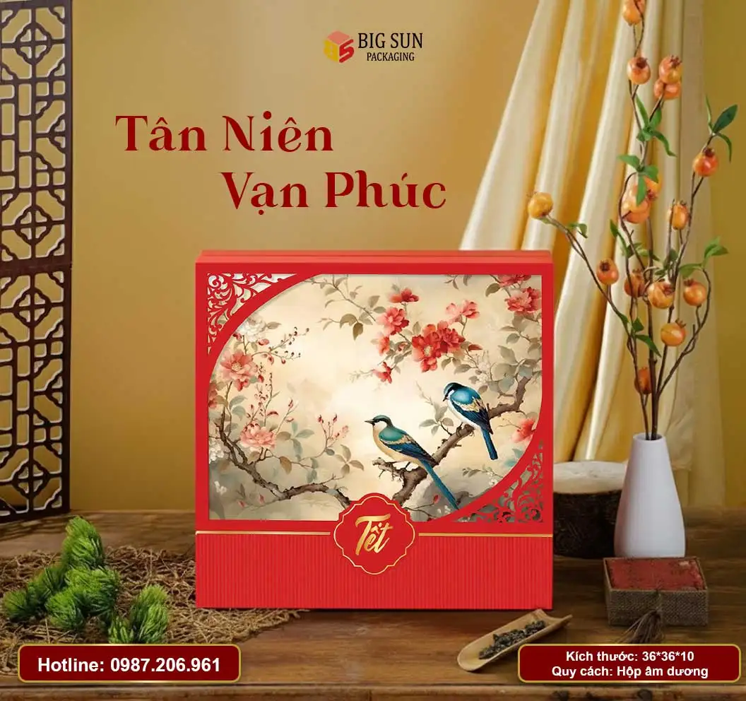 Hộp quà tết bán sẵn 2026 Tân Niên Vạn Phúc