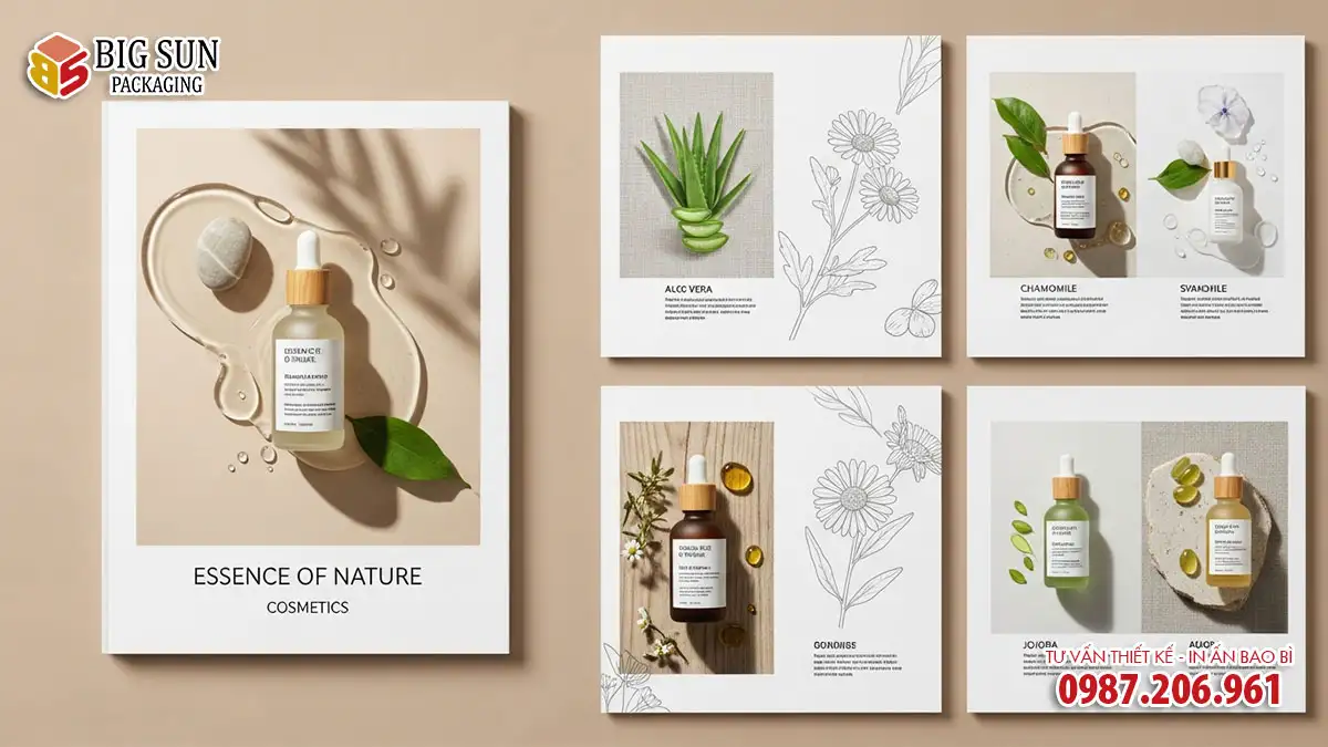 in catalogue mỹ phẩm