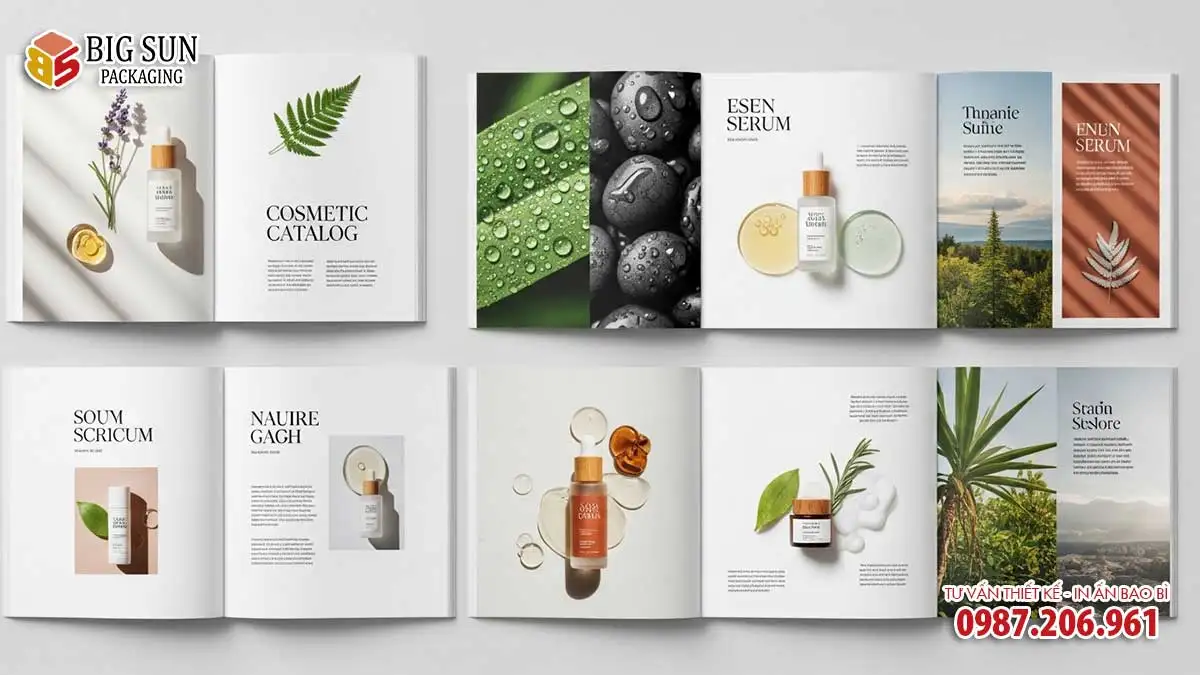 in catalogue mỹ phẩm