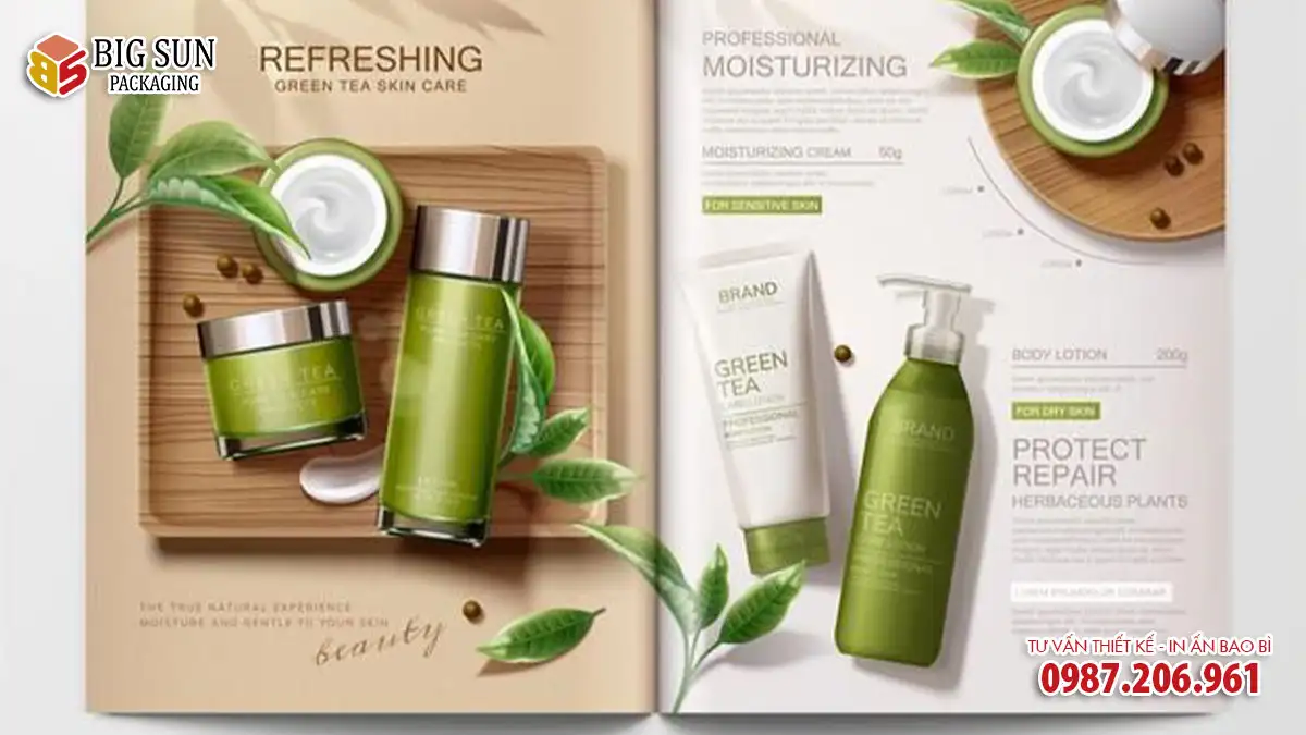 in catalogue mỹ phẩm