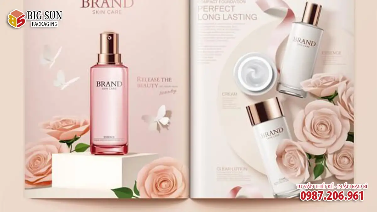 in catalogue mỹ phẩm