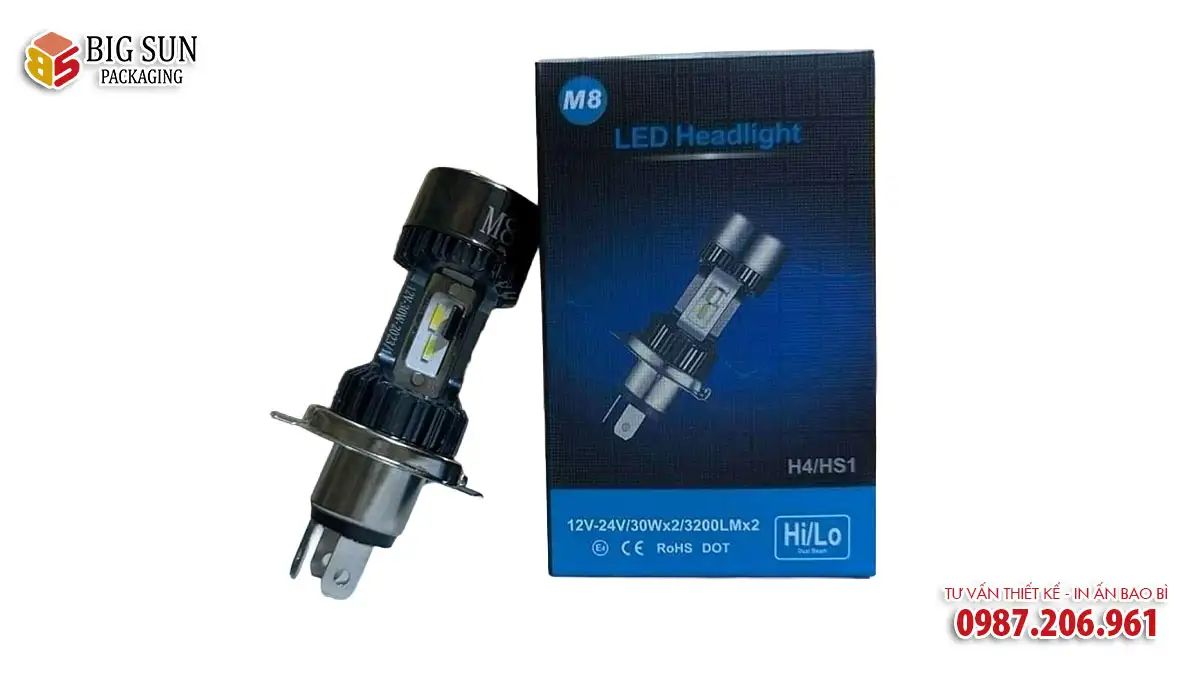 in hộp giấy đựng phụ tùng máy móc