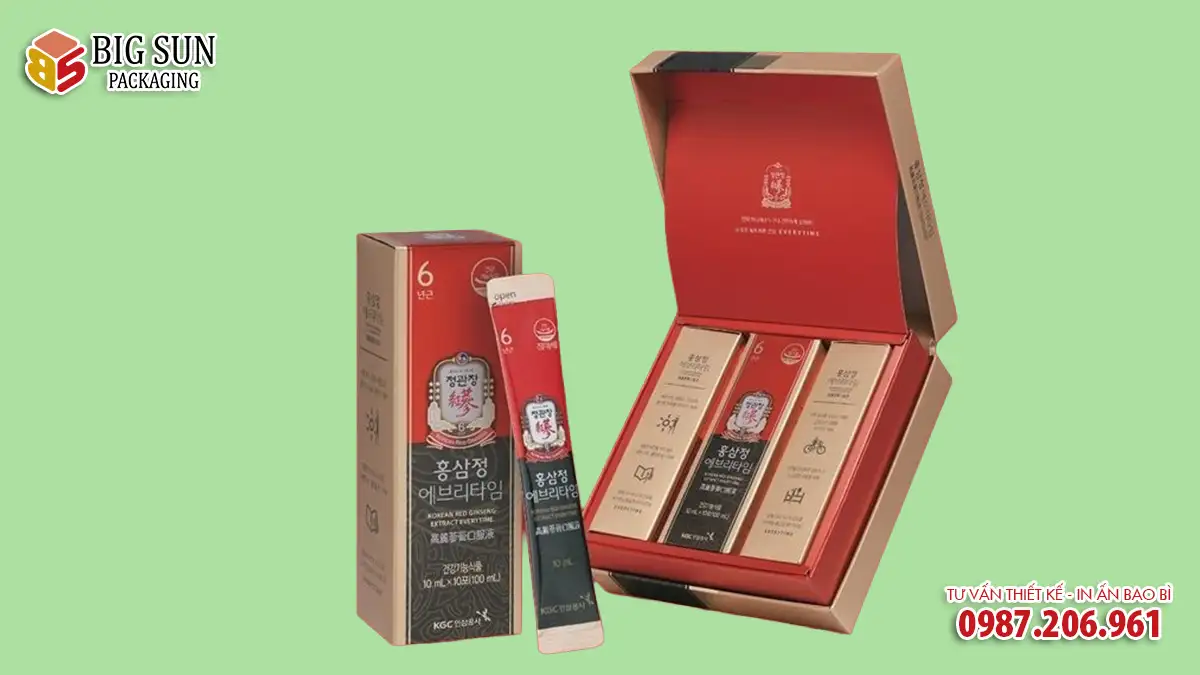 in hộp giấy đựng sâm
