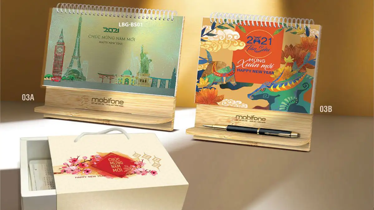 in lịch để bàn