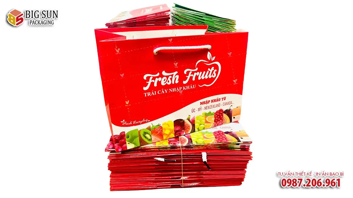 in túi giấy đựng hoa quả