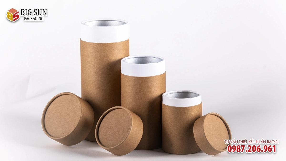 hộp trụ tròn đụng cà phê