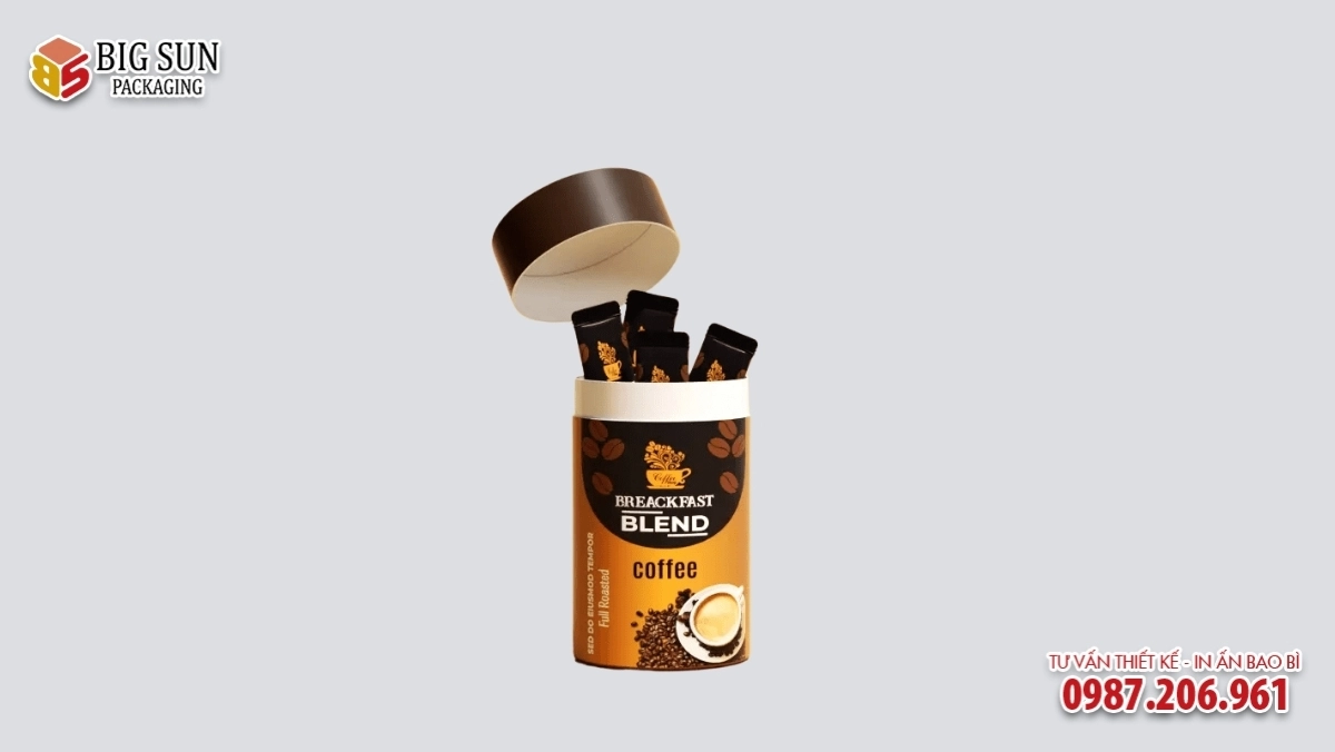 hộp trụ tròn đụng cà phê