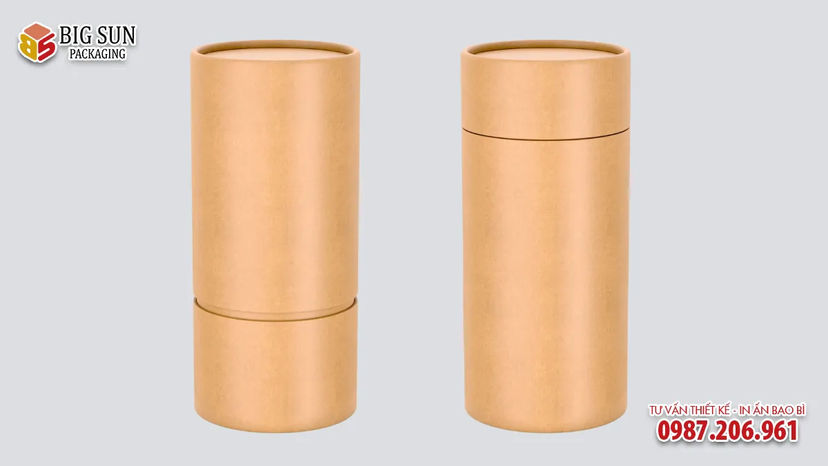 hộp trụ tròn đựng saffron