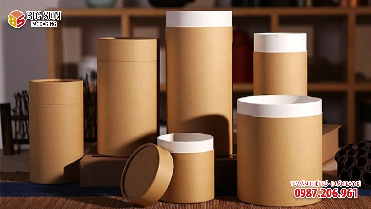 hộp trụ tròn đựng thực phẩm chức năng