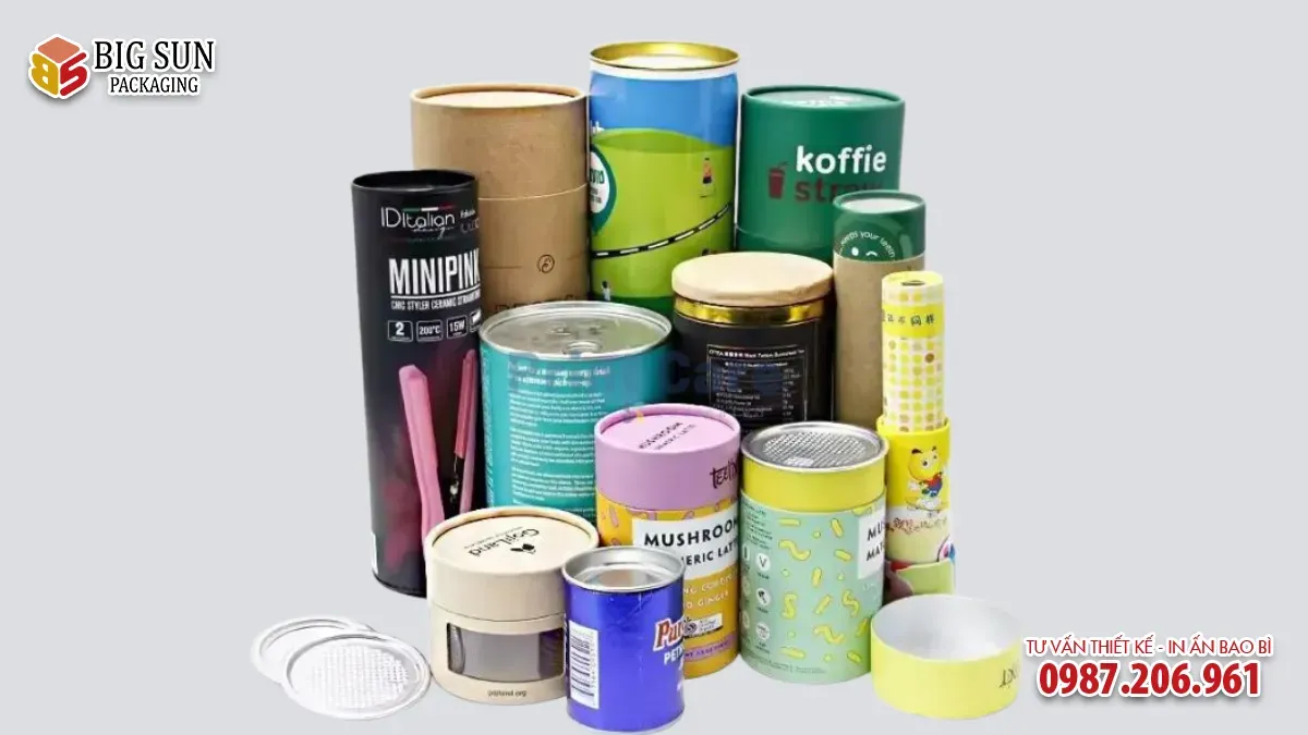 hộp trụ tròn đựng thực phẩm chức năng