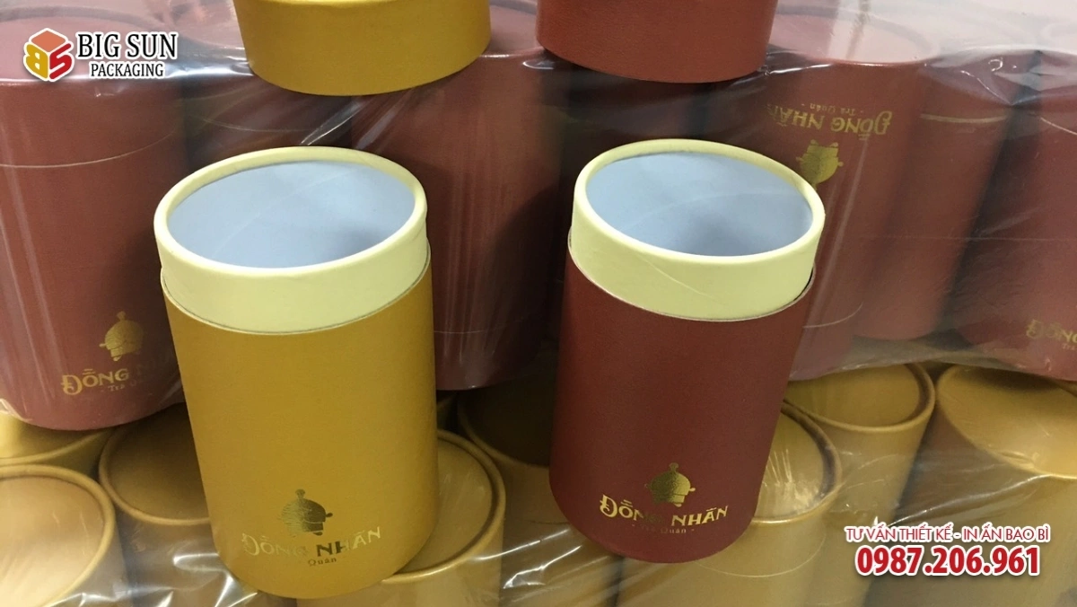 hộp trụ tròn đựng trà
