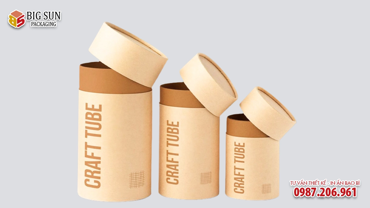 in hộp trụ tròn đựng saffron