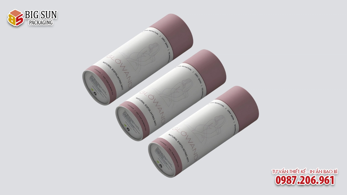 in hộp trụ tròn đựng saffron