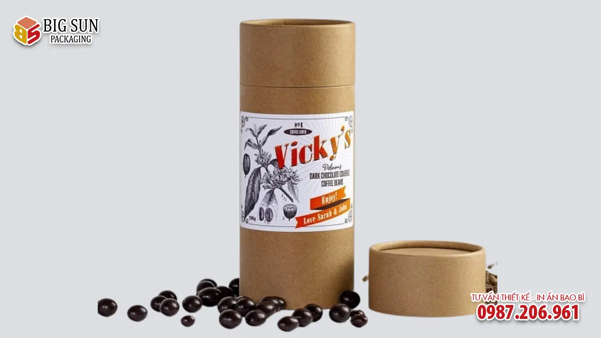 in hộp trụ tròn đựng thực phẩm chức năng