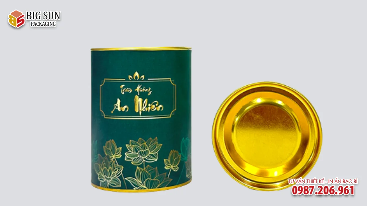 in hộp trụ tròn đựng trầm hương