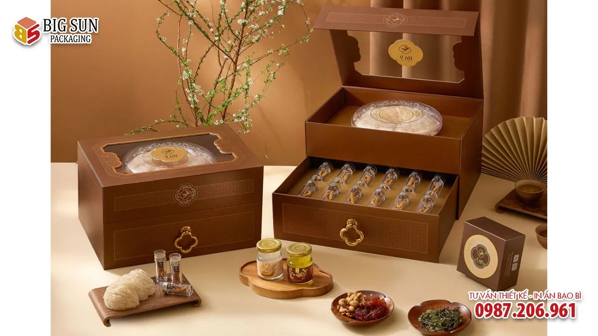 HỘP TẾT THƯƠNG HIỆU YẾN XÀO Ý AN 