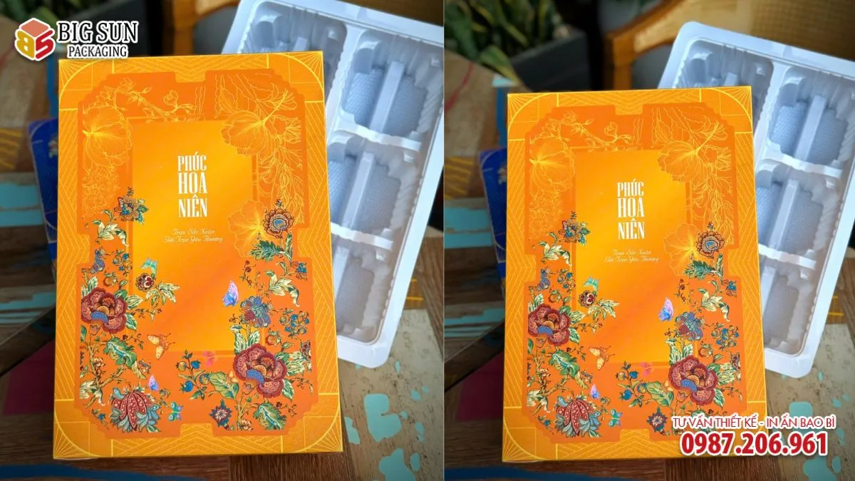 Hộp đựng Bánh kẹo Phúc Hoa Niên