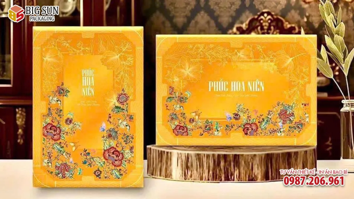 Hộp đựng Bánh kẹo Phúc Hoa Niên