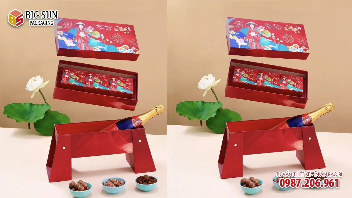 Hộp quà Tết thương hiệu Cát Tường