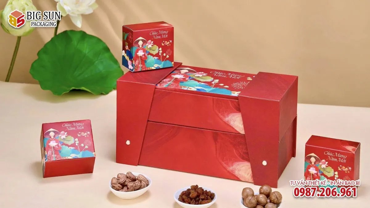 Hộp quà Tết thương hiệu Cát Tường