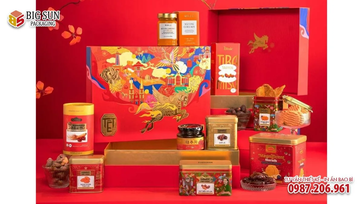 Hộp quà Tết thương hiệu Harmony Bloom