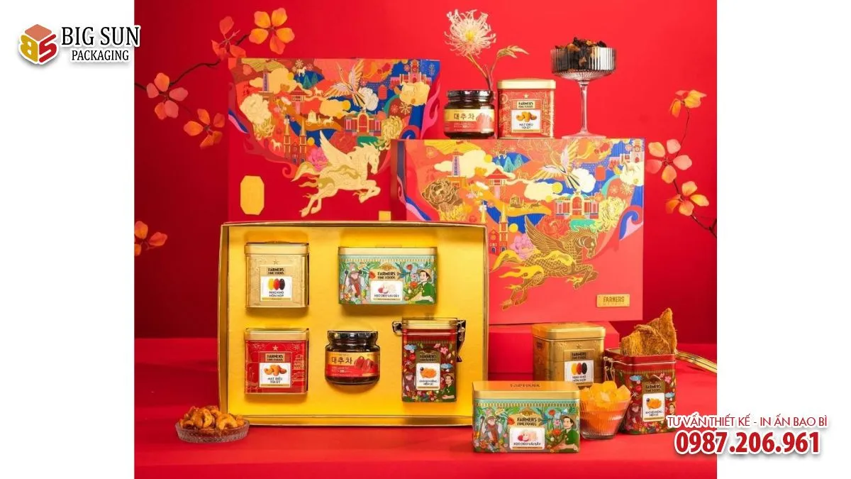 Hộp quà Tết thương hiệu Harmony Bloom