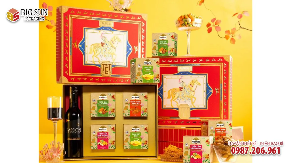 Hộp quà Tết thương hiệu Majestic Hương Xuân 2026