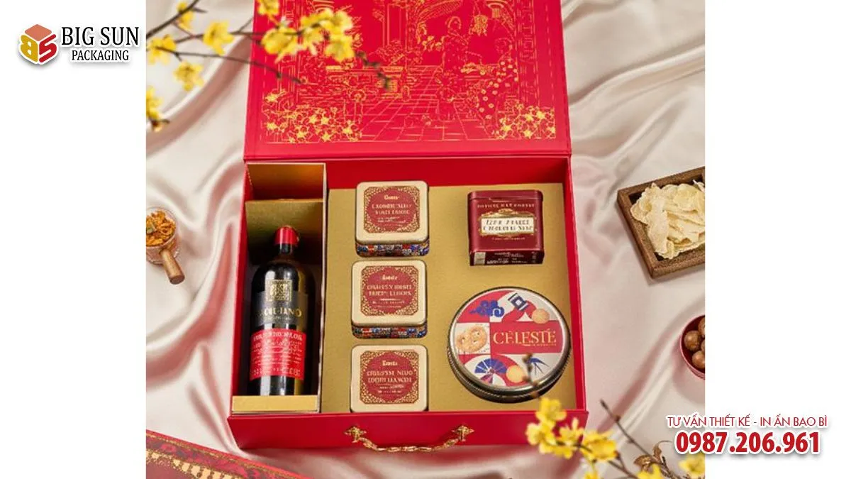 Hộp quà Tết thương hiệu Tân Niên Vạn Phúc SONA