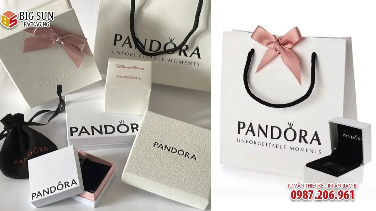 HỘP QUÀ TẶNG ĐỰNG TRANG SỨC PANDORA CAO CẤP