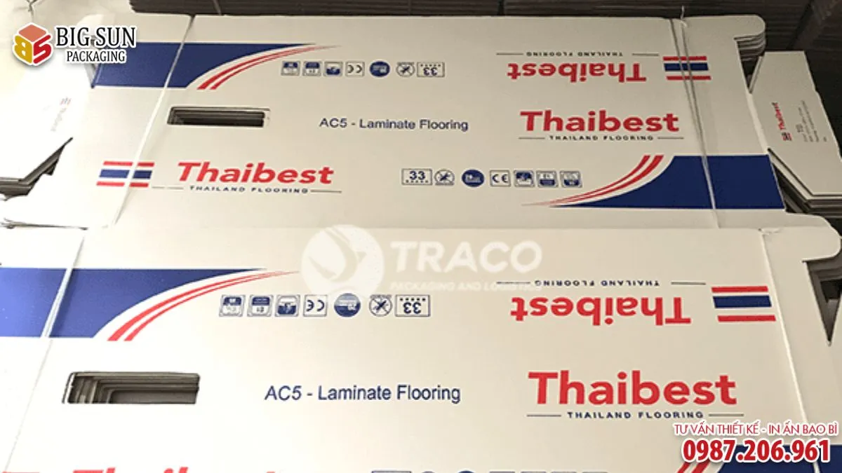 Hộp carton đựng gỗ ván sàn