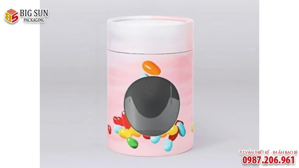 Ống giấy trong suốt dành cho thực phẩm