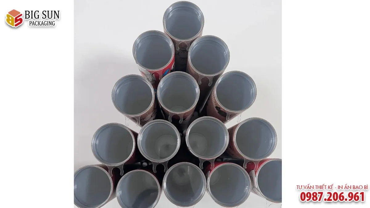 Ống trụ đẩy đựng kẹo mút sushi