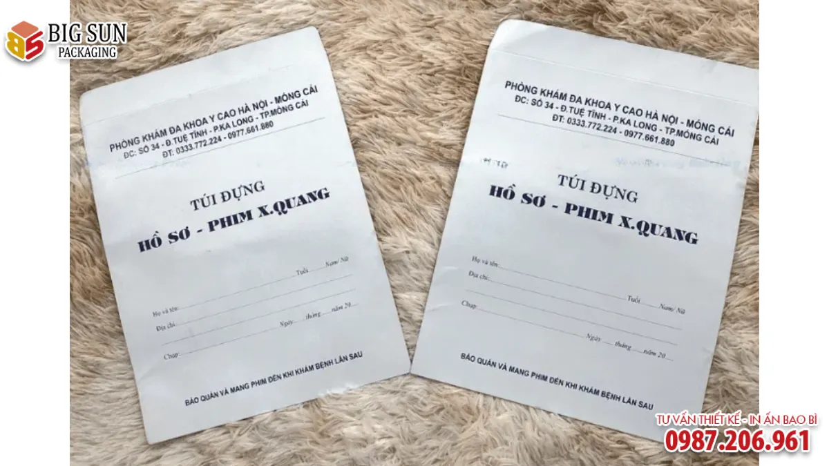 10+ MẪU TÚI ĐỰNG PHIM GIÁ RẺ, CHẤT LƯỢNG ĐƯỢC BỆNH VIỆN LỰA CHỌN