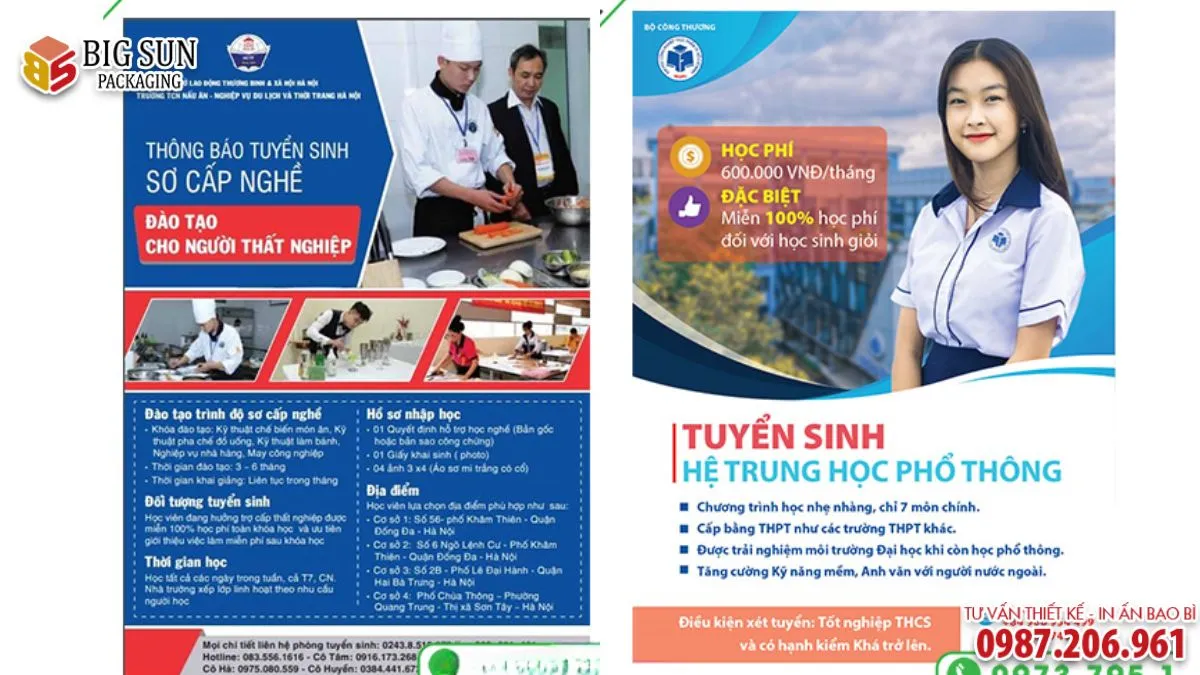10+ Mẫu tờ rơi tuyển sinh học nghề hot nhất 2026