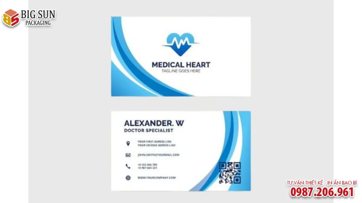 CÁC LOẠI CARD VISIT BỆNH VIỆN MỚI NHẤT 2026