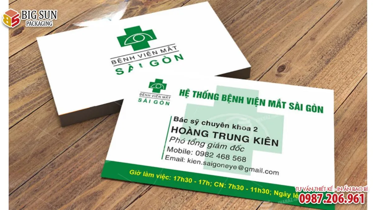 CÁC LOẠI CARD VISIT BỆNH VIỆN MỚI NHẤT 2026