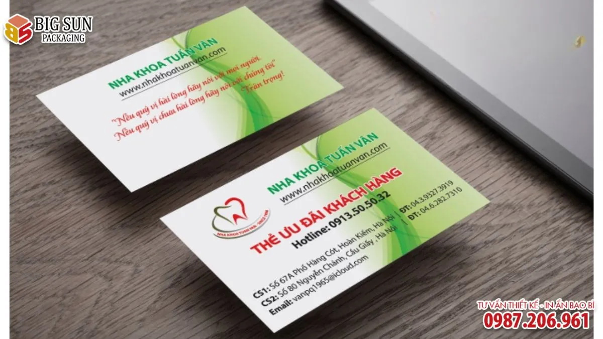 CÁC LOẠI CARD VISIT BỆNH VIỆN MỚI NHẤT 2026