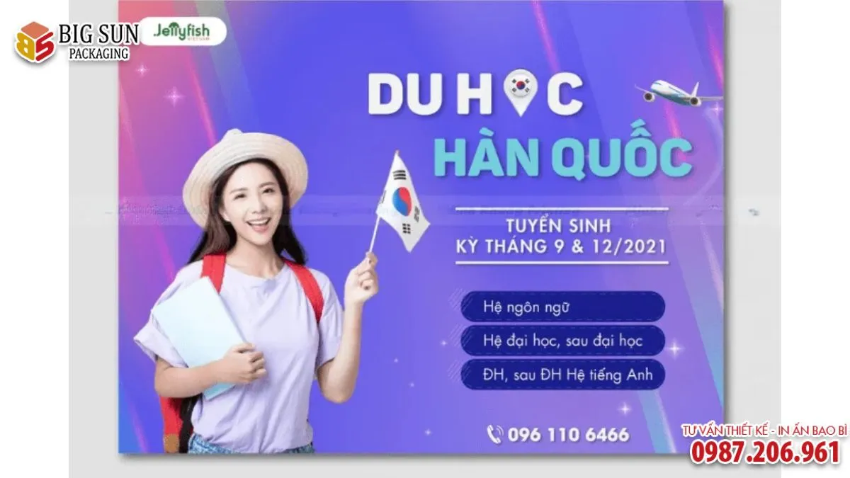 Những mẫu tờ rơi tuyển sinh du học tiếng Hàn thu hút