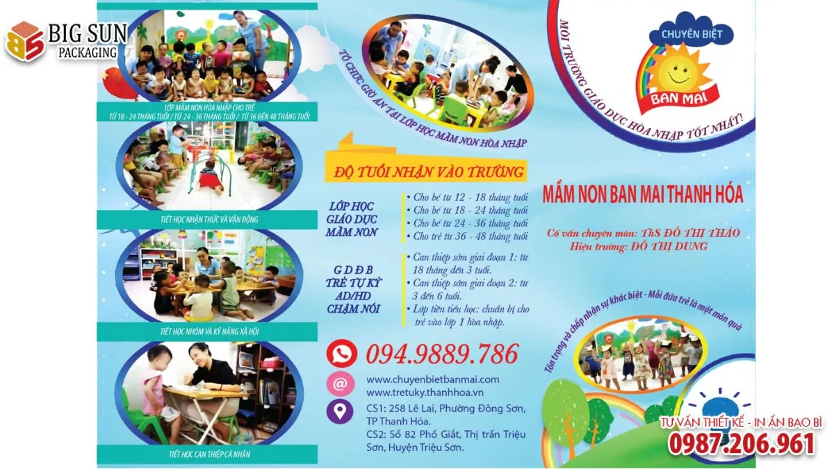 Thiết kế tờ rơi trường mầm non thu hút (4)