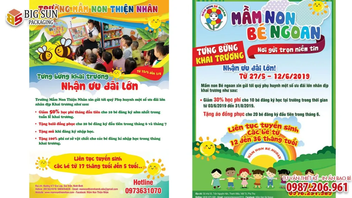 Thiết kế tờ rơi trường mầm non thu hút (4)