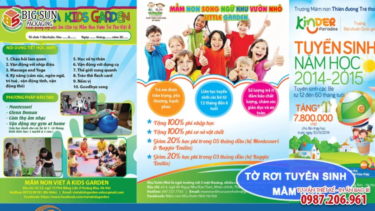 Thiết kế tờ rơi trường mầm non thu hút (4)