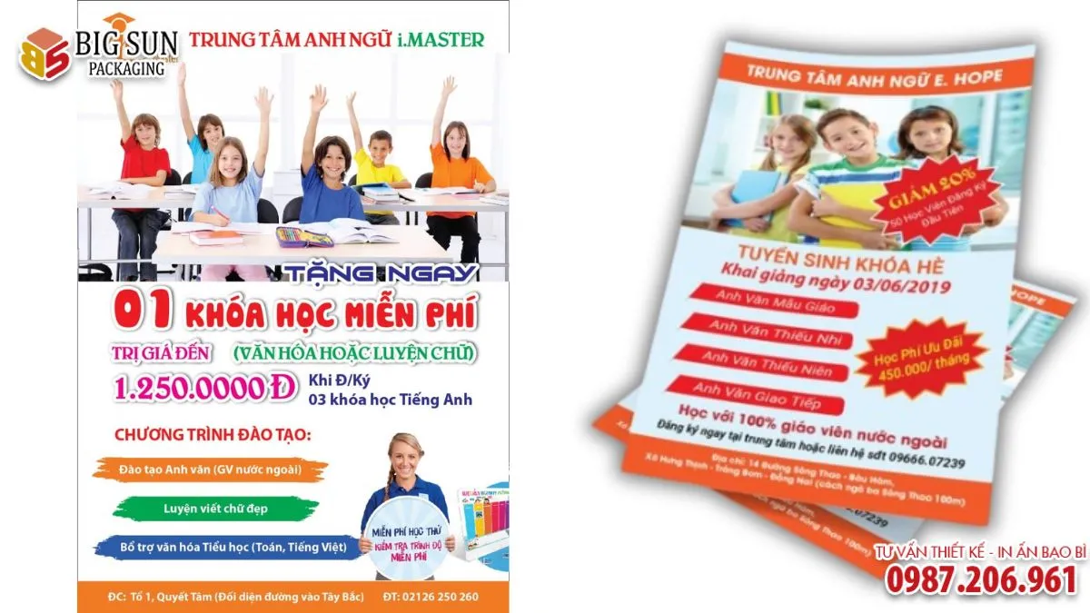 Tổng hợp mẫu tờ rơi trung tâm tiếng anh siêu hot 2026 (3)